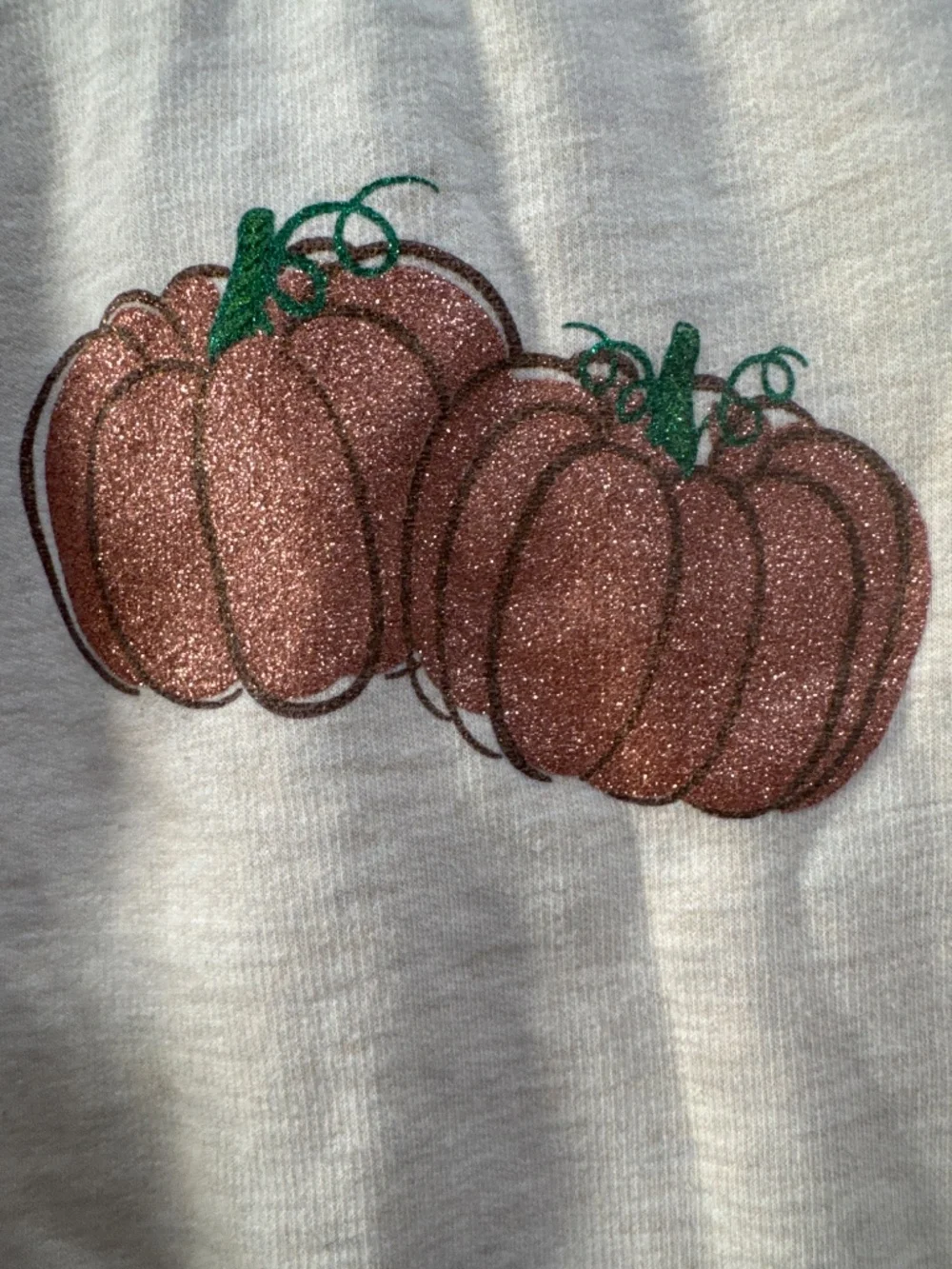 Crewcuts by J. Crew pullover sweater pumpkin glitter girls size XXS 2-3